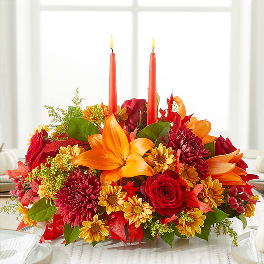 Autumn's Embrace Centerpiece –  A Heavenly Florist, Newport News VA