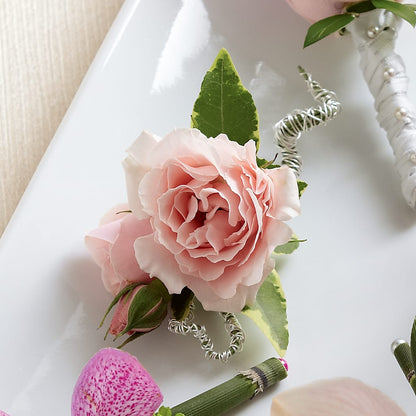 Pink Spray Rose Boutonniere –  A Heavenly Florist, Newport News VA