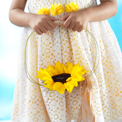 Sweet Sunshine Flower Girl Bouquet –  A Heavenly Florist, Newport News VA